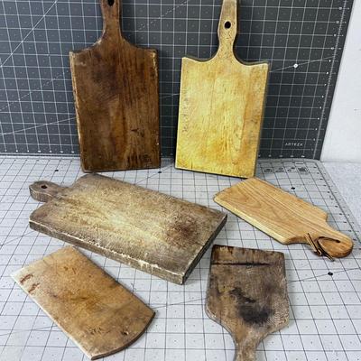 Collection of Wood Cutting Boards 
