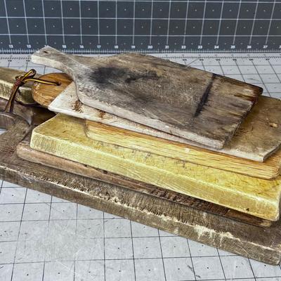 Collection of Wood Cutting Boards 