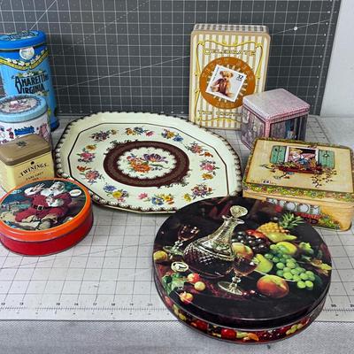 Large Collection of TINS VINTAGE 