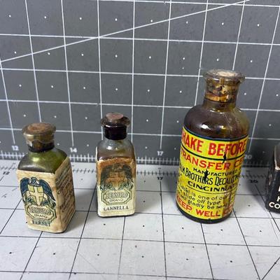 Antique Potions Mini Bottles