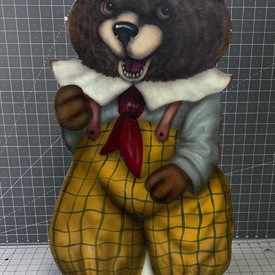 BEAR painted by BONNIE BARRETT 1989 CUTE!!