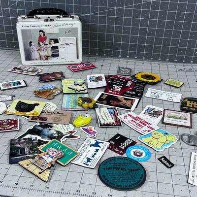 Tin Bucket full Magnets 