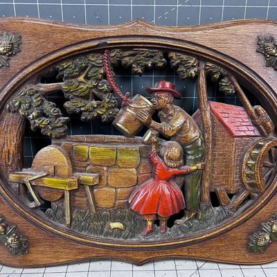 Burr Wood Wall Plaque 