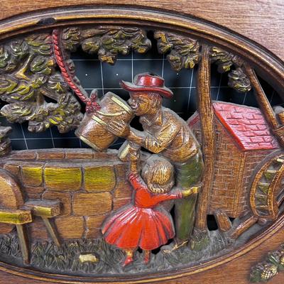 Burr Wood Wall Plaque 