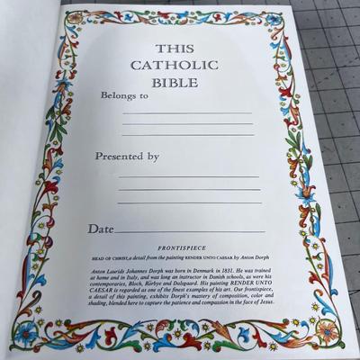 Catholic Version of the Holy Bible, Like NEW Condition, Large!  