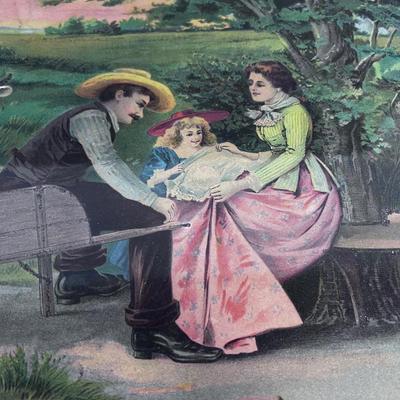 Antique Print in an Antique Frame