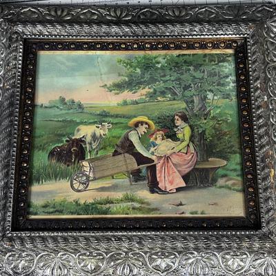 Antique Print in an Antique Frame