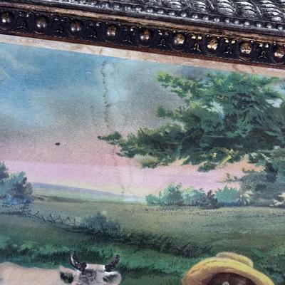 Antique Print in an Antique Frame