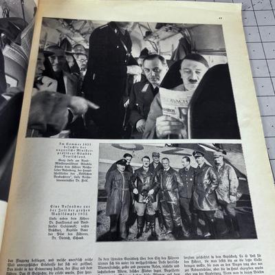 WWII Magazine and Prints, Adolf Hitler 1937