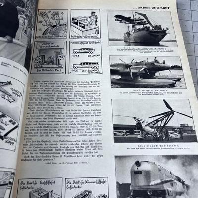 WWII Magazine and Prints, Adolf Hitler 1937