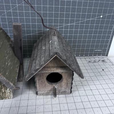 2 Old Bird Houses