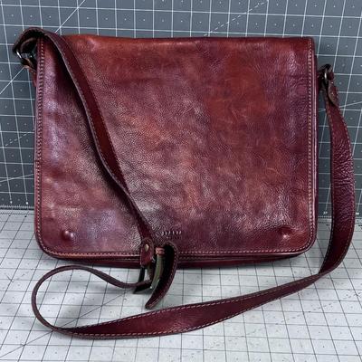 "Italia FIRENZE Messenger Bag Vera Pelle  