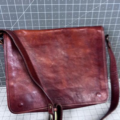 "Italia FIRENZE Messenger Bag Vera Pelle  