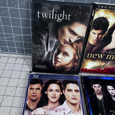 Twilight Series BLUE Rays & DVD's (5) 