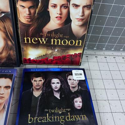 Twilight Series BLUE Rays & DVD's (5) 