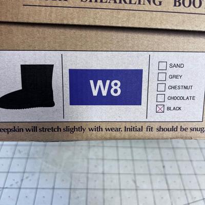 BLACK NEW Short Shearling Snow Boot by KIRKLAND 