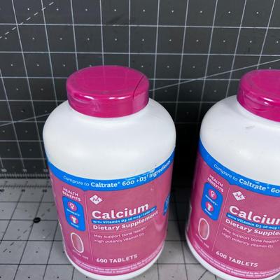2 Women's Calcium Dietary Supplements 600 Count Each