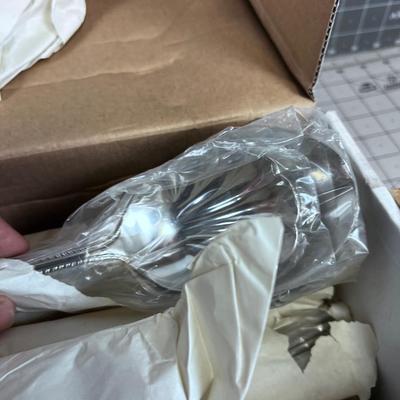 DOMAIN NEW never USED 114 Piece Silverware Set NICE