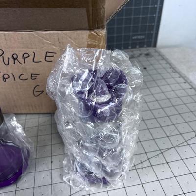 KUHN RIKON Purple NEW Pair of Large Vase Grinder(2) 