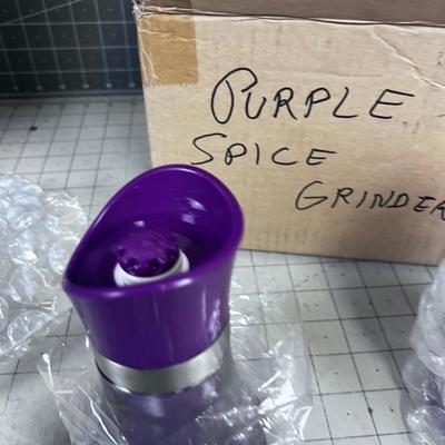 KUHN RIKON Purple NEW Pair of Large Vase Grinder(2) 