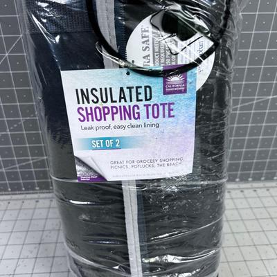 Insulated Shopping Totes NEW 