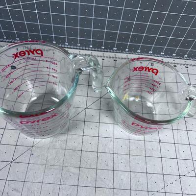 Pair of PYREX Measuring Cups