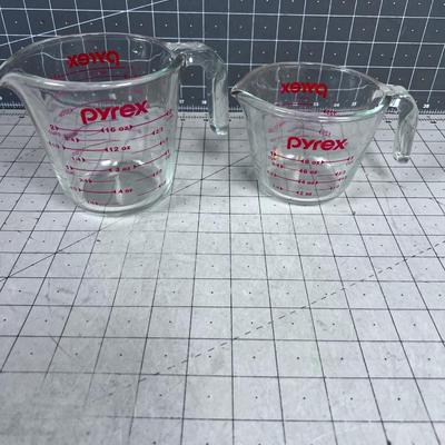 Pair of PYREX Measuring Cups