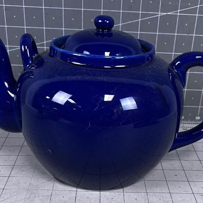 Cobalt BLUE Ceramic Teapot