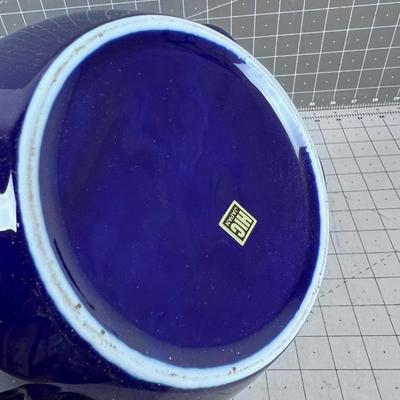 Cobalt BLUE Ceramic Teapot