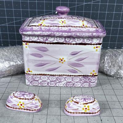 Temp-tations Recipe Box holder with 4 Card holders 