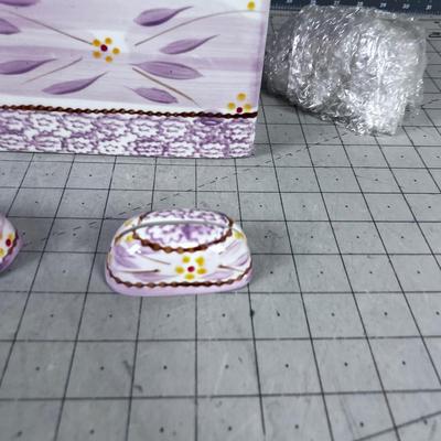 Temp-tations Recipe Box holder with 4 Card holders 