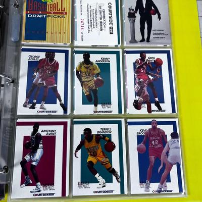 Binder full of Basket Ball Cards Early Nineties