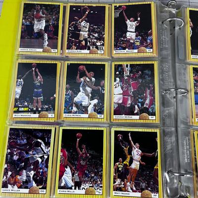 Binder full of Basket Ball Cards Early Nineties