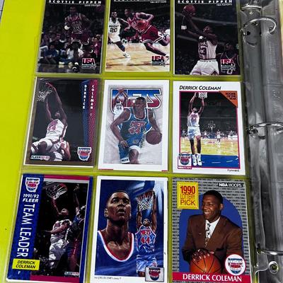 Binder full of Basket Ball Cards Early Nineties