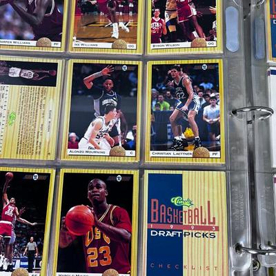 Binder full of Basket Ball Cards Early Nineties