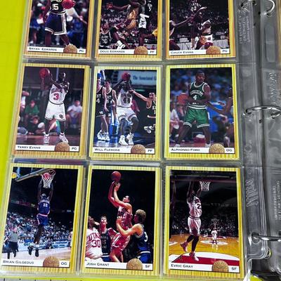 Binder full of Basket Ball Cards Early Nineties