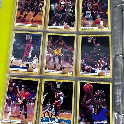 Binder full of Basket Ball Cards Early Nineties