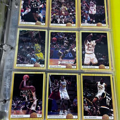 Binder full of Basket Ball Cards Early Nineties