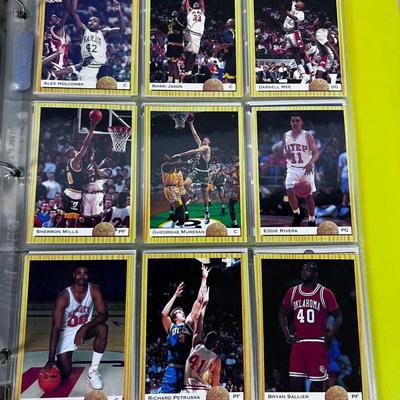 Binder full of Basket Ball Cards Early Nineties