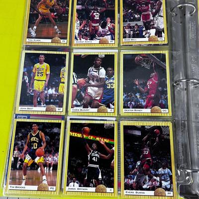 Binder full of Basket Ball Cards Early Nineties