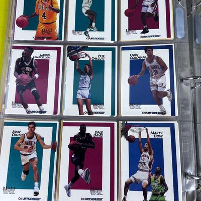 Binder full of Basket Ball Cards Early Nineties
