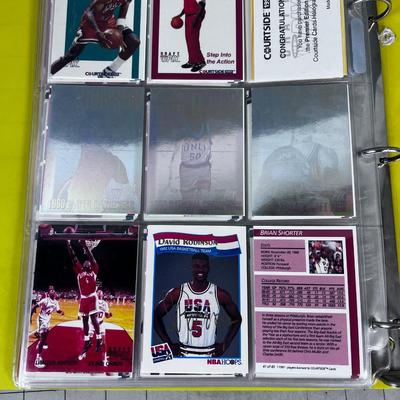 Binder full of Basket Ball Cards Early Nineties