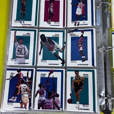 Binder full of Basket Ball Cards Early Nineties