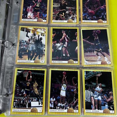 Binder full of Basket Ball Cards Early Nineties