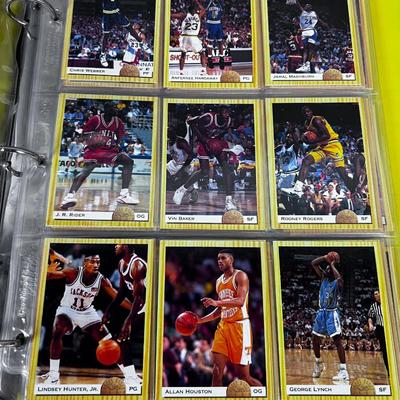 Binder full of Basket Ball Cards Early Nineties