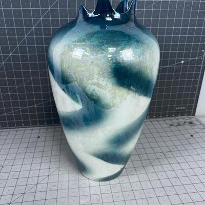 Metallic Post Modern Abstract with Shimmer Glaze 