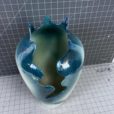 Metallic Post Modern Abstract with Shimmer Glaze 