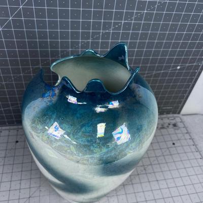 Metallic Post Modern Abstract with Shimmer Glaze 