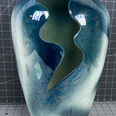 Metallic Post Modern Abstract with Shimmer Glaze 