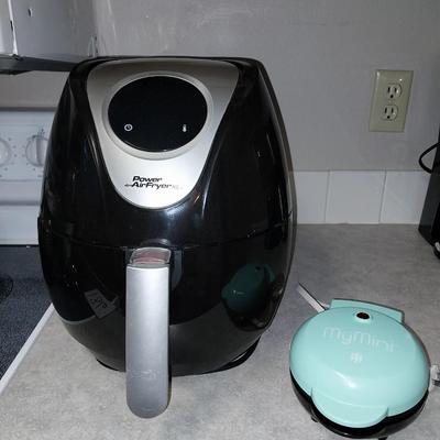 POWER AIR FRYER AND MY MINI WAFFLE MAKER